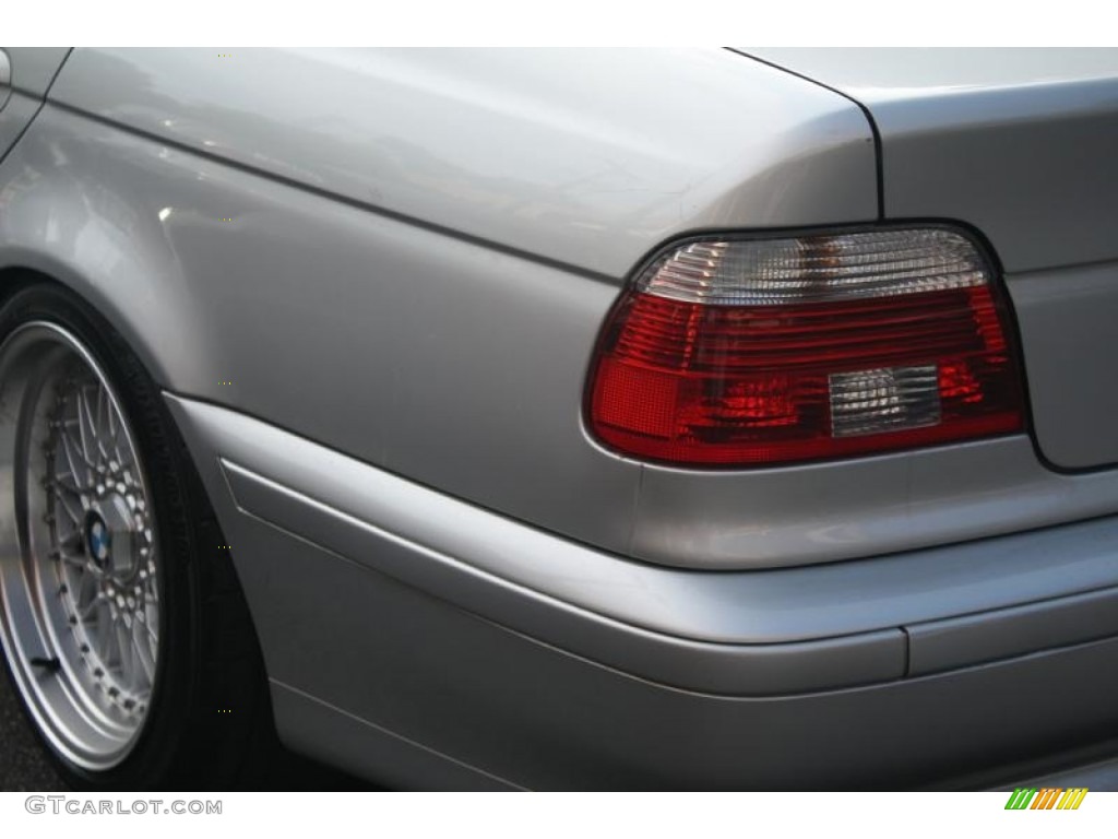 2002 5 Series 530i Sedan - Titanium Silver Metallic / Black photo #11