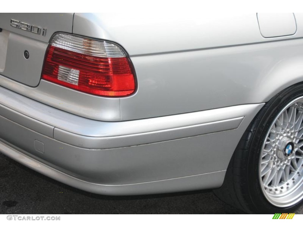 2002 5 Series 530i Sedan - Titanium Silver Metallic / Black photo #13