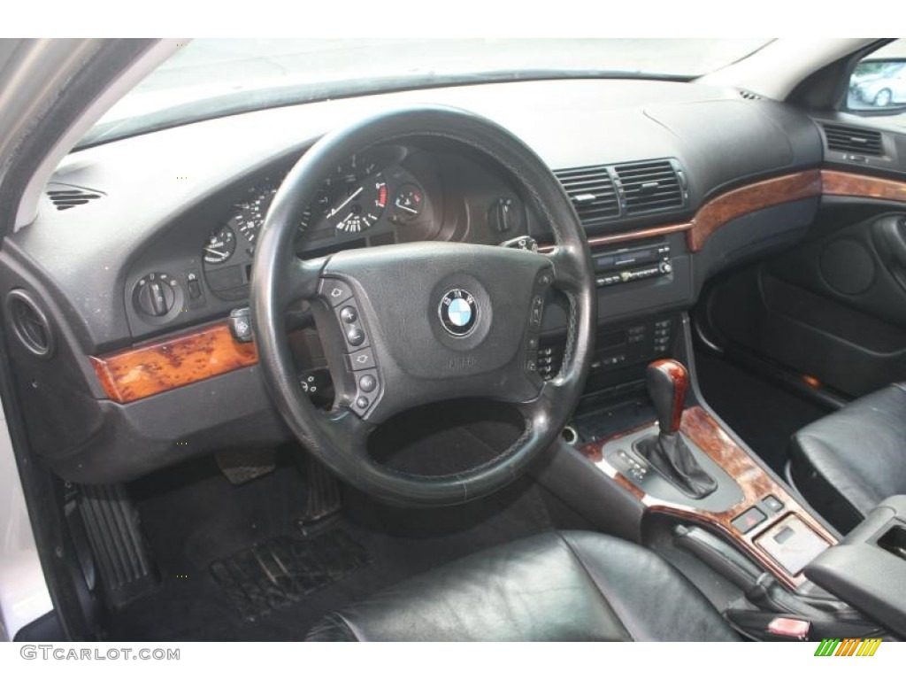 2002 5 Series 530i Sedan - Titanium Silver Metallic / Black photo #21