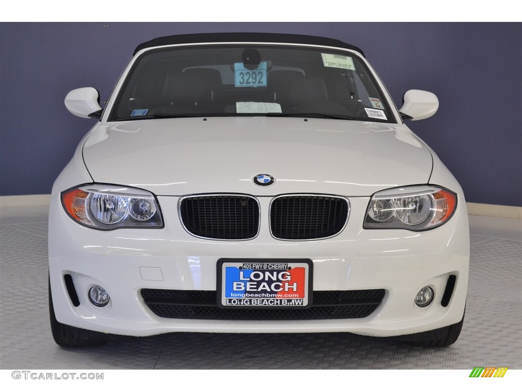 2013 1 Series 128i Convertible - Alpine White / Black photo #2