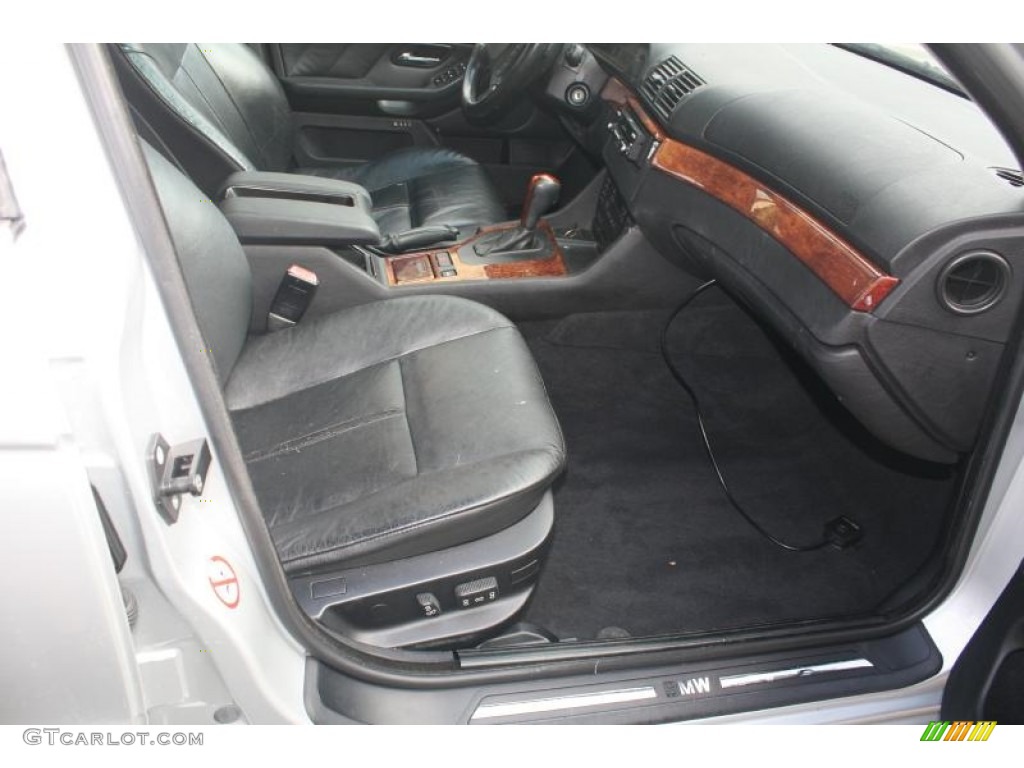 2002 5 Series 530i Sedan - Titanium Silver Metallic / Black photo #45