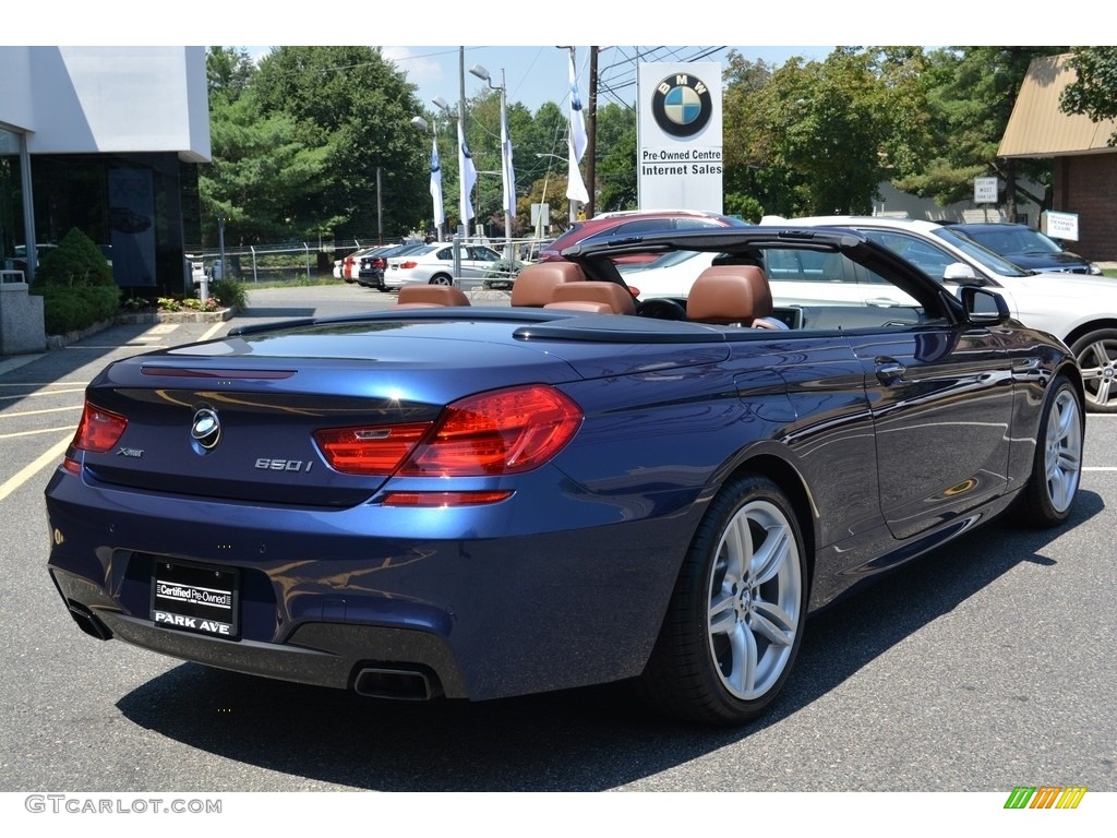 2014 6 Series 650i xDrive Convertible - Deep Sea Blue Metallic / Cinnamon Brown photo #4