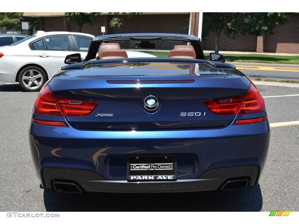 2014 6 Series 650i xDrive Convertible - Deep Sea Blue Metallic / Cinnamon Brown photo #5