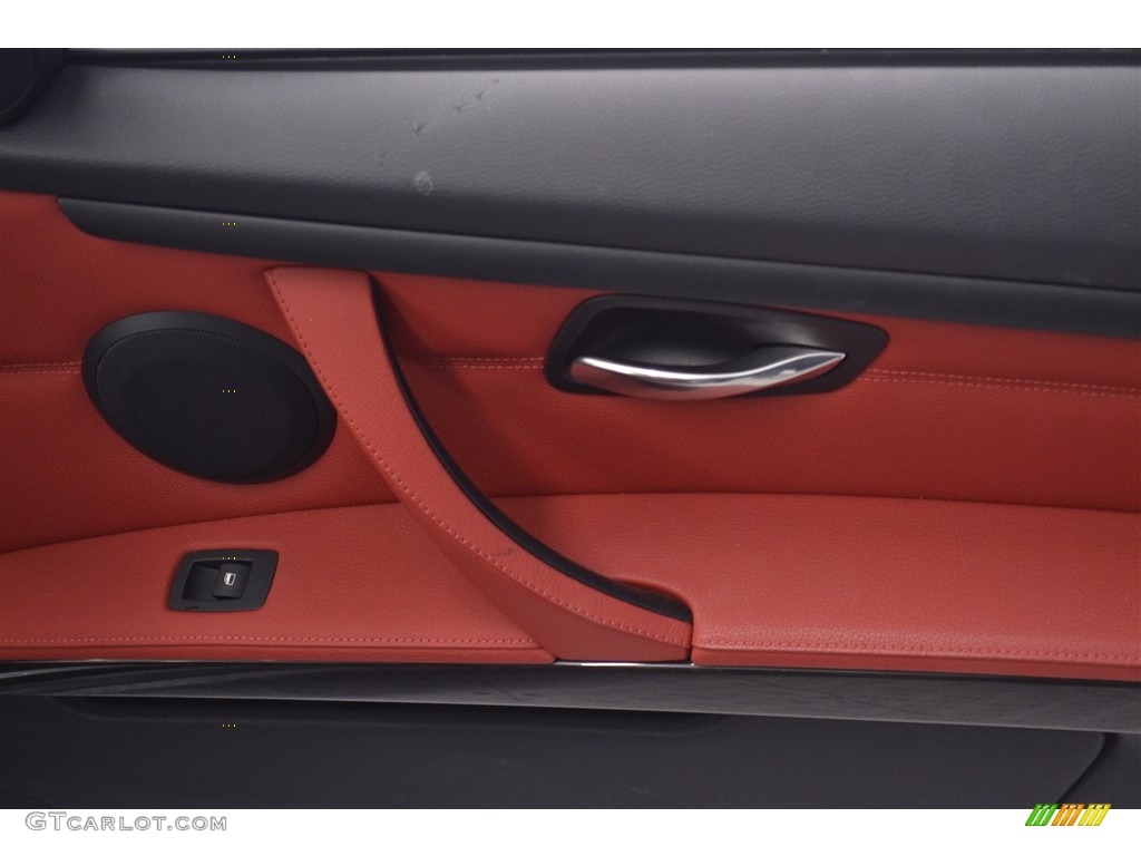 2013 3 Series 328i Coupe - Space Gray Metallic / Coral Red/Black photo #19