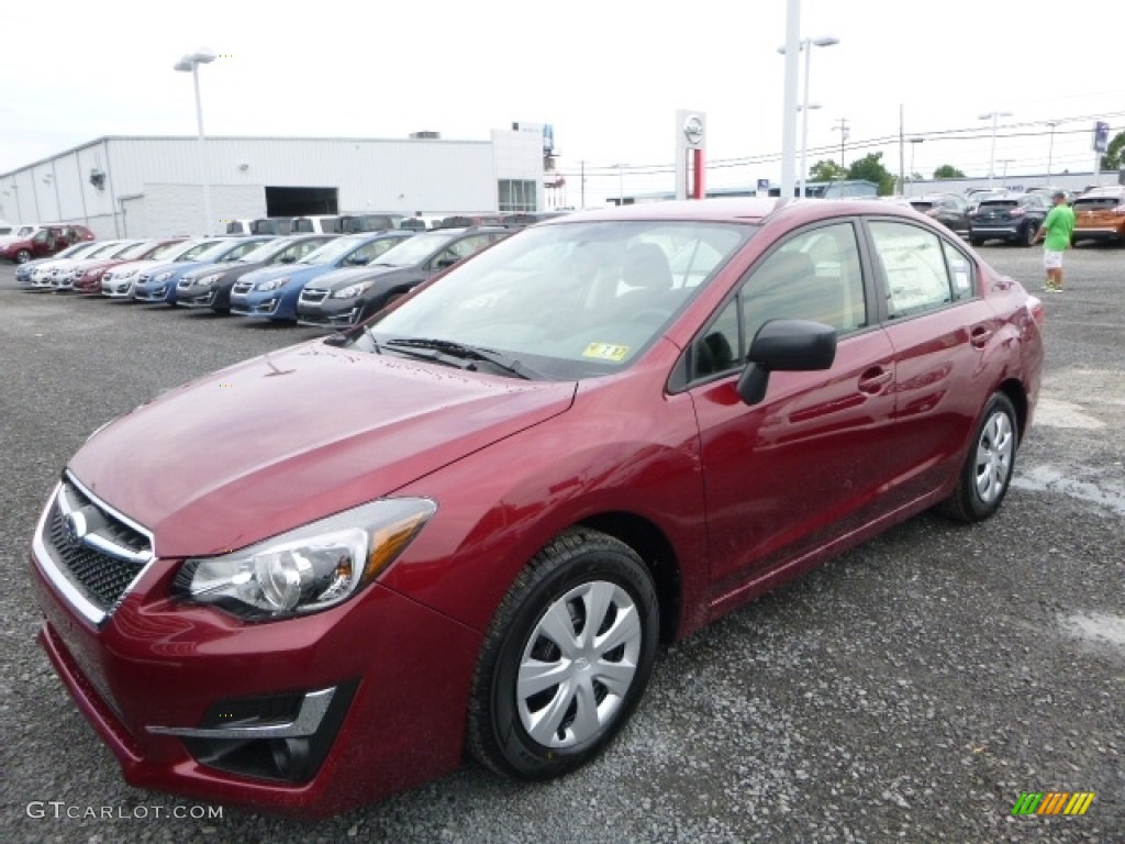 2016 Impreza 2.0i 4-door - Venetian Red Pearl / Black photo #11