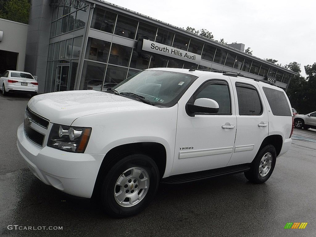 2012 Tahoe LT 4x4 - Summit White / Light Cashmere/Dark Cashmere photo #1