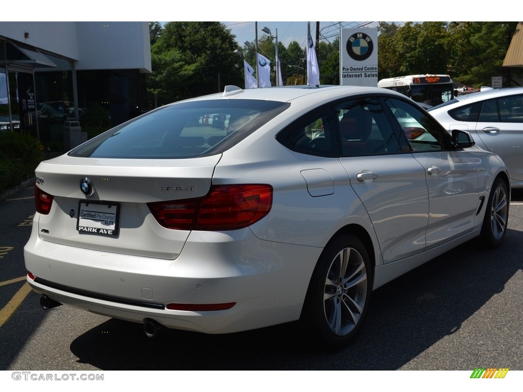 2016 3 Series 335i xDrive Gran Turismo - Mineral White Metallic / Coral Red photo #3