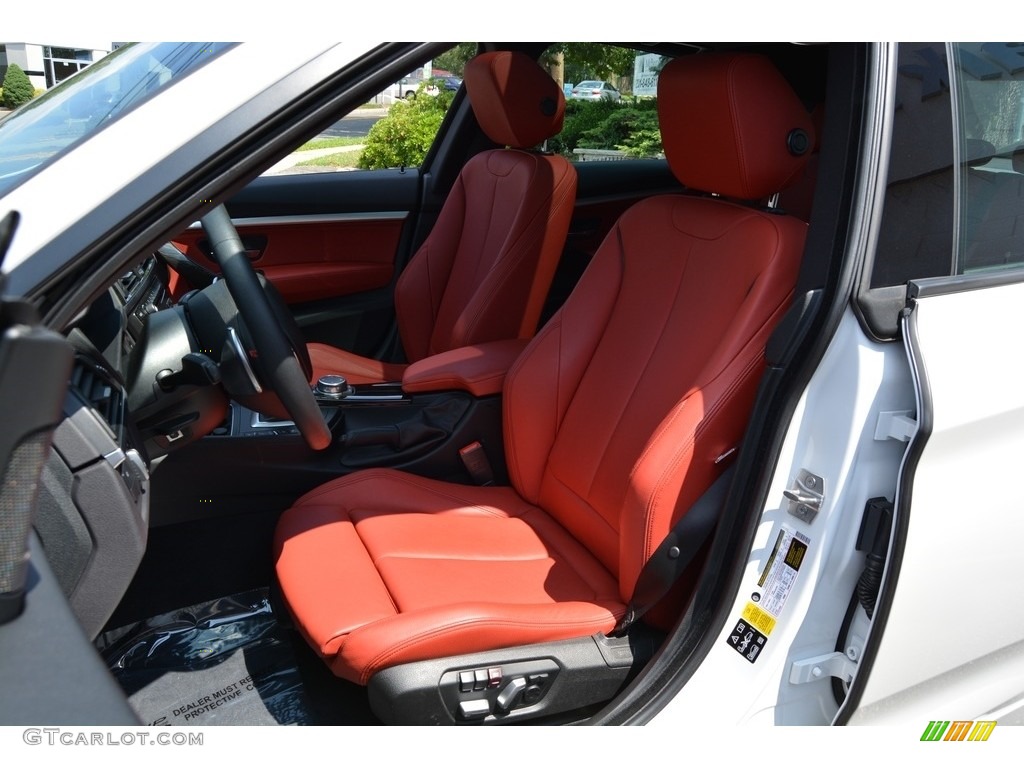 2016 3 Series 335i xDrive Gran Turismo - Mineral White Metallic / Coral Red photo #13