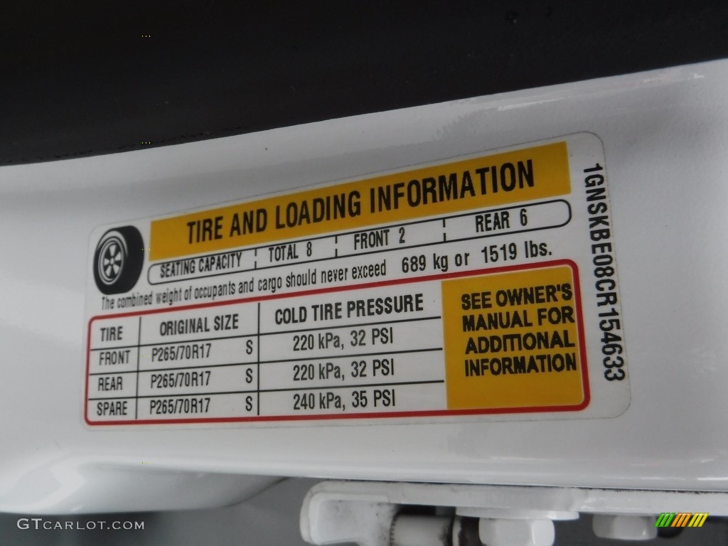 2012 Tahoe LT 4x4 - Summit White / Light Cashmere/Dark Cashmere photo #38