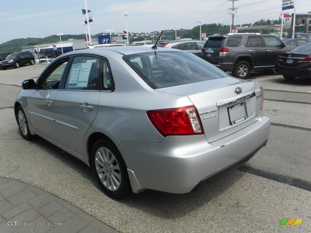 2010 Impreza 2.5i Premium Sedan - Spark Silver Metallic / Carbon Black photo #7