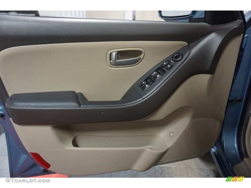 2007 Elantra Limited Sedan - Seattle Light Blue / Beige photo #12