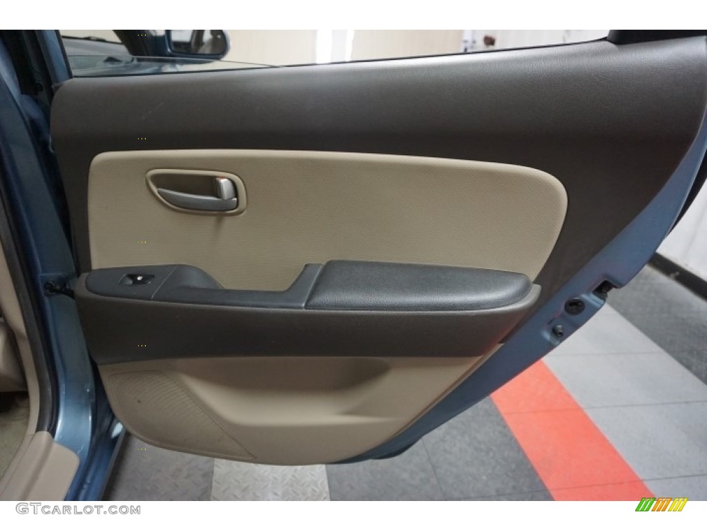 2007 Elantra Limited Sedan - Seattle Light Blue / Beige photo #16