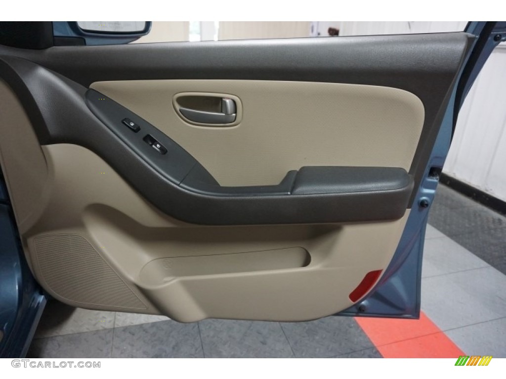 2007 Elantra Limited Sedan - Seattle Light Blue / Beige photo #17