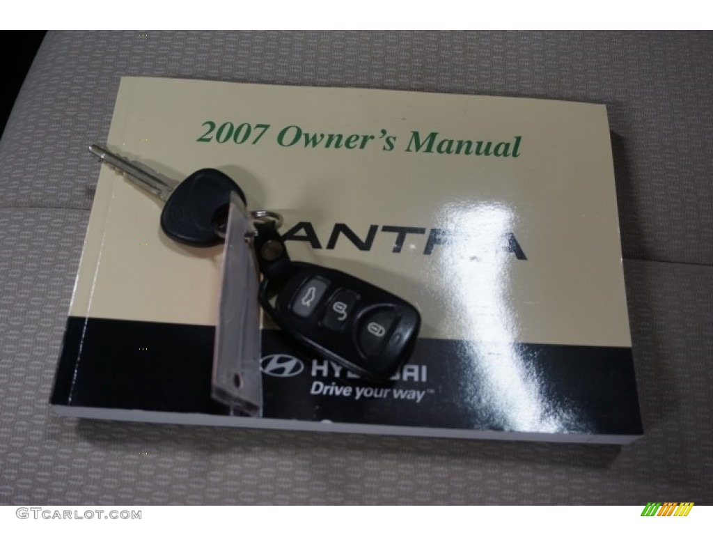 2007 Elantra Limited Sedan - Seattle Light Blue / Beige photo #41