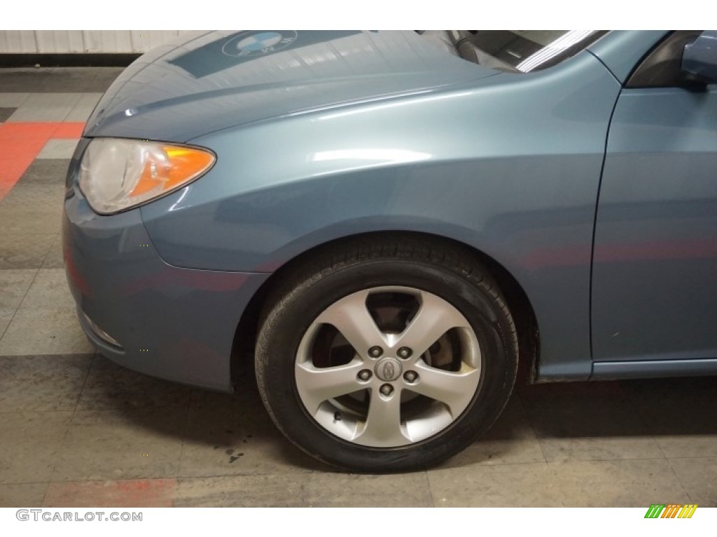 2007 Elantra Limited Sedan - Seattle Light Blue / Beige photo #72