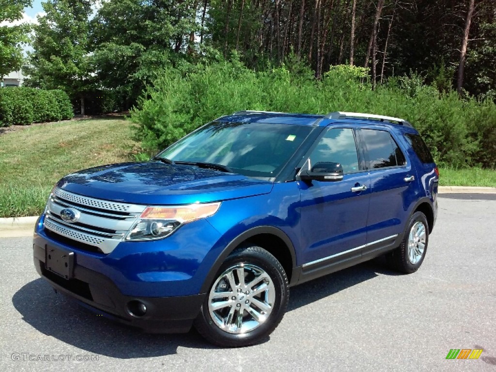 2015 Explorer XLT 4WD - Deep Impact Blue / Charcoal Black photo #2