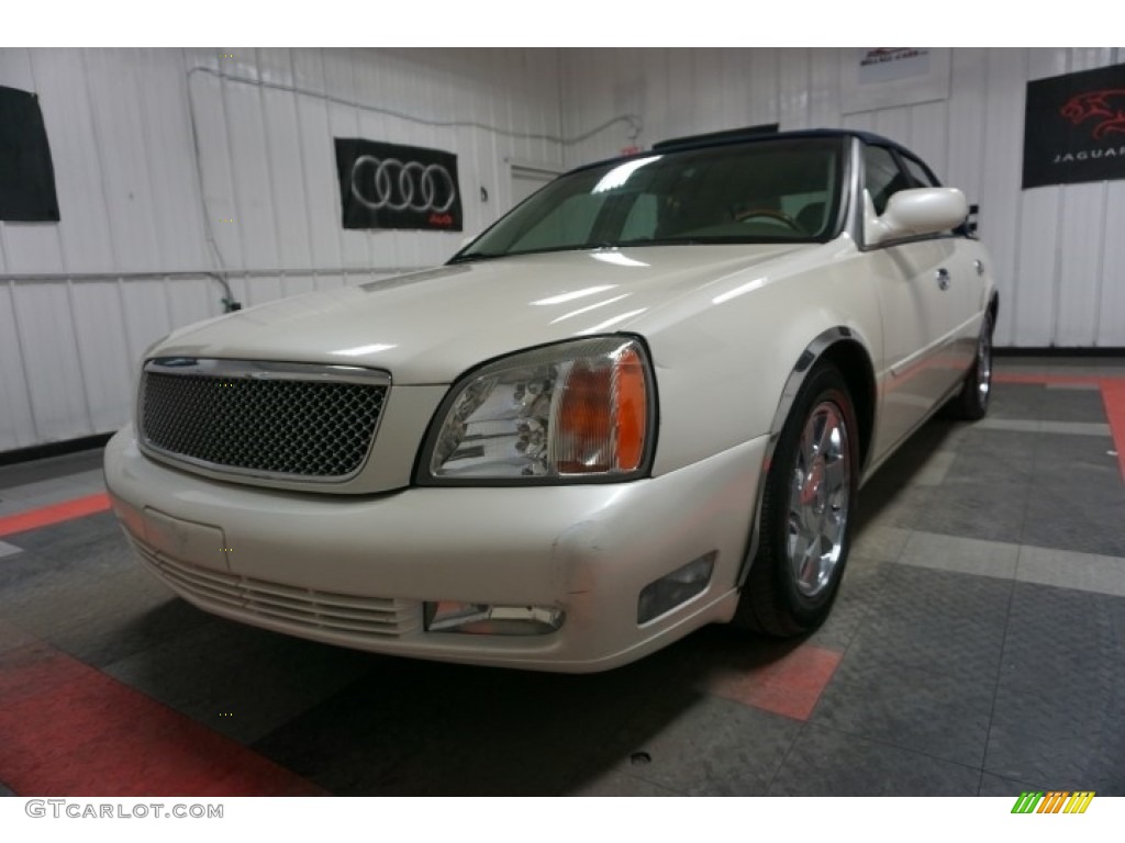 2000 DeVille DTS - White Diamond / Oatmeal photo #3