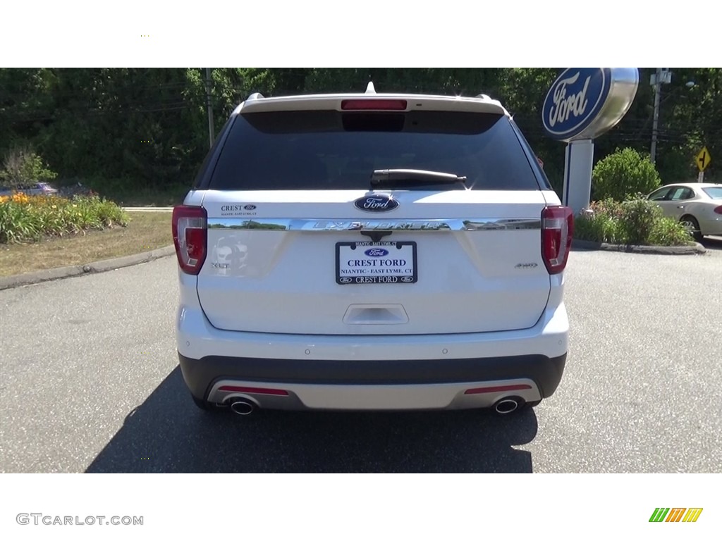 2017 Explorer XLT 4WD - White Platinum / Ebony Black photo #6