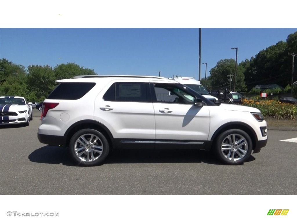 2017 Explorer XLT 4WD - White Platinum / Ebony Black photo #8