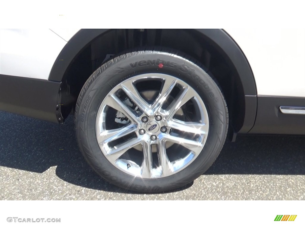 2017 Explorer XLT 4WD - White Platinum / Ebony Black photo #22