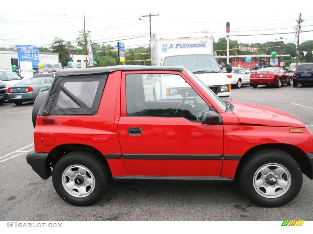 1997 Tracker Soft Top 4x4 - Wildfire Red / Dark Charcoal photo #4