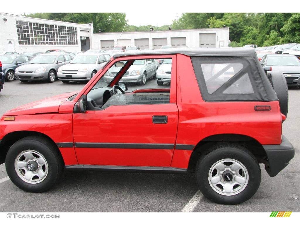 1997 Tracker Soft Top 4x4 - Wildfire Red / Dark Charcoal photo #8