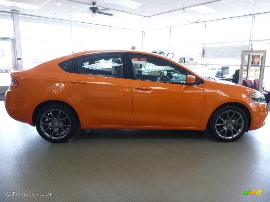 2014 Dart SXT - Header Orange / Black/Light Tungsten photo #6