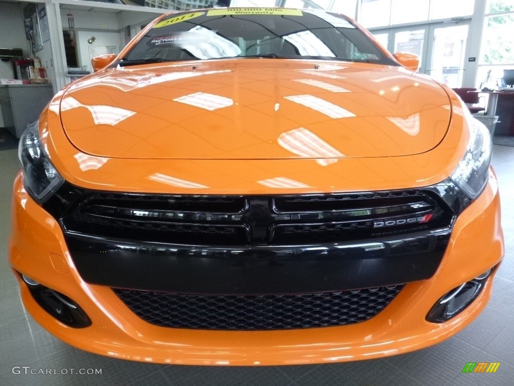 2014 Dart SXT - Header Orange / Black/Light Tungsten photo #8