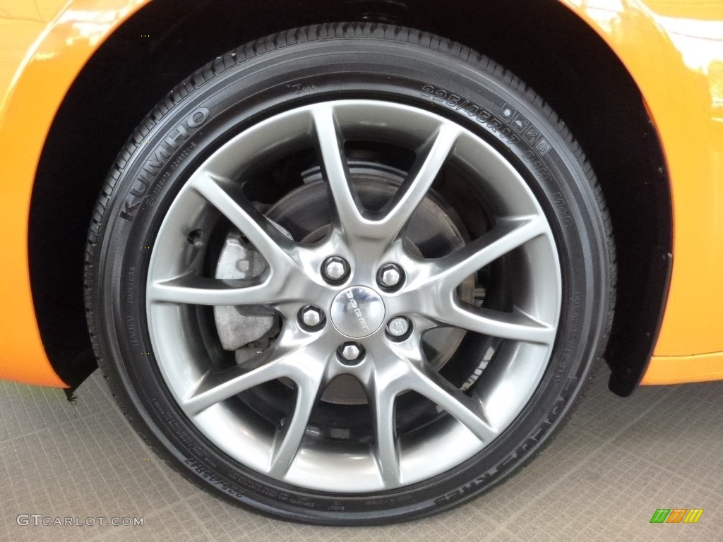 2014 Dart SXT - Header Orange / Black/Light Tungsten photo #9