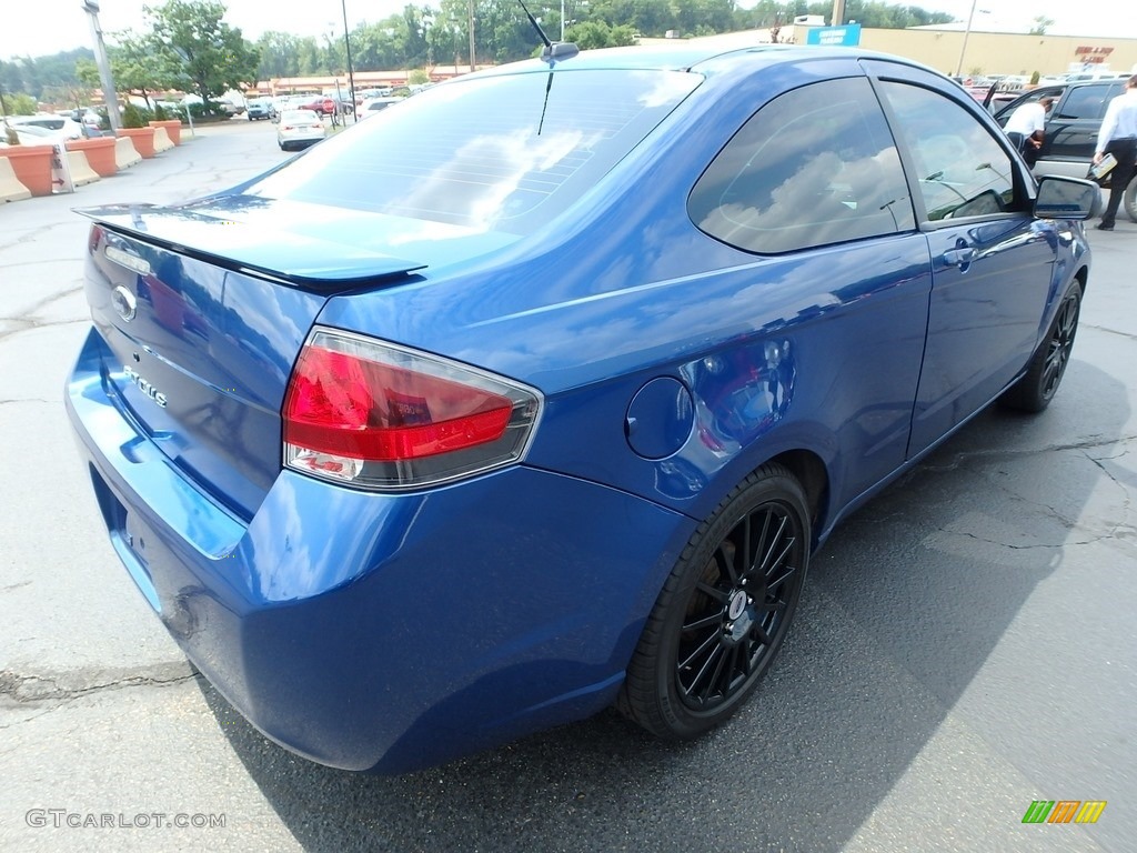 2009 Focus SE Coupe - Vista Blue Metallic / Charcoal Black photo #9