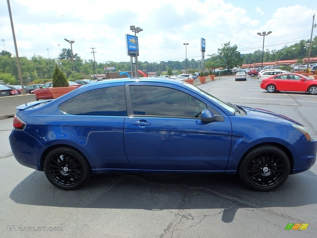 2009 Focus SE Coupe - Vista Blue Metallic / Charcoal Black photo #12