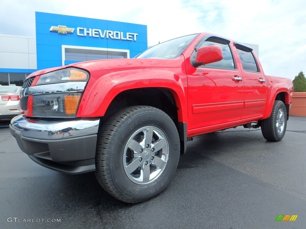 2012 Colorado LT Crew Cab 4x4 - Victory Red / Ebony photo #2