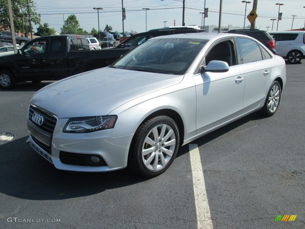 2011 A4 2.0T quattro Sedan - Ice Silver Metallic / Black photo #2