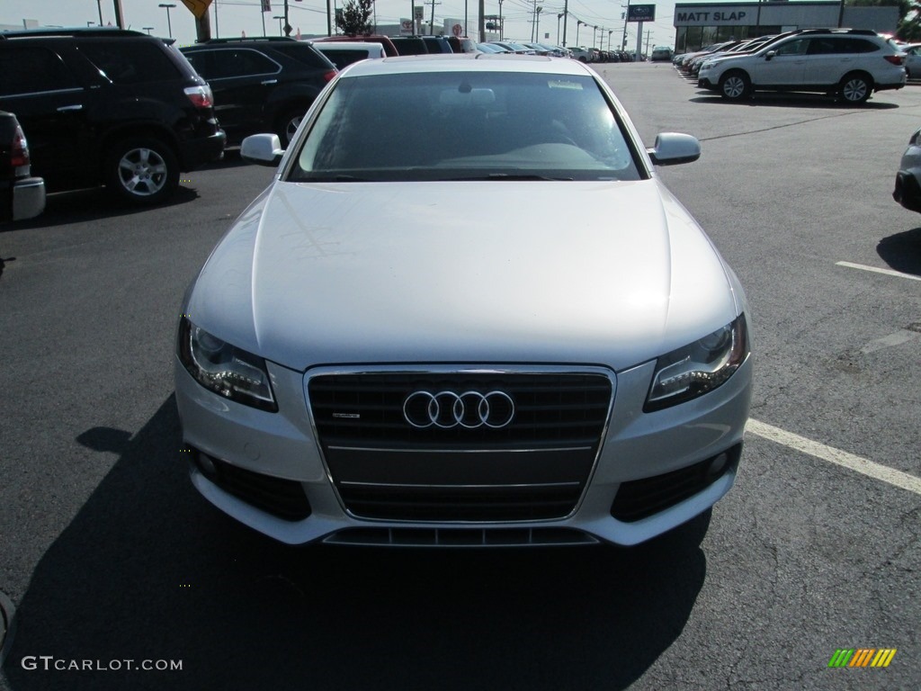 2011 A4 2.0T quattro Sedan - Ice Silver Metallic / Black photo #3