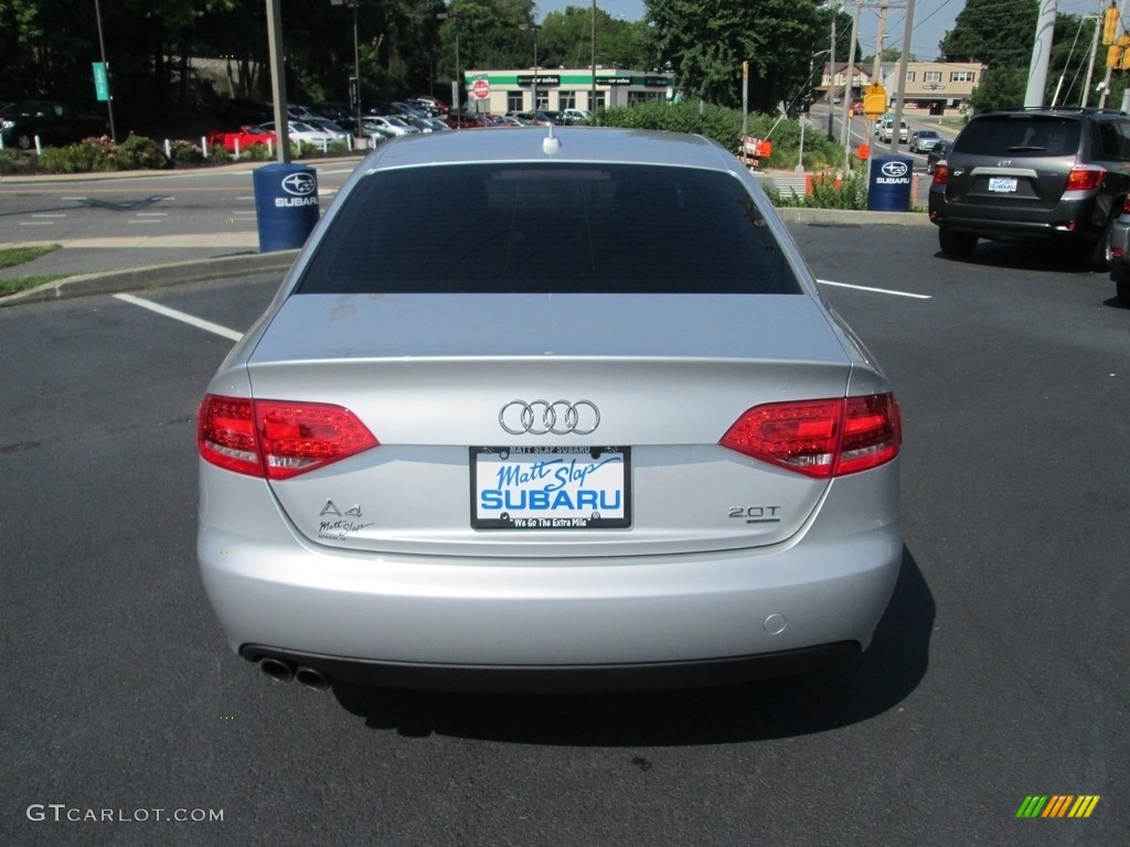 2011 A4 2.0T quattro Sedan - Ice Silver Metallic / Black photo #7