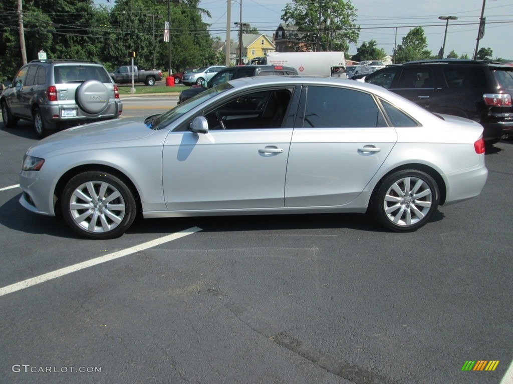 2011 A4 2.0T quattro Sedan - Ice Silver Metallic / Black photo #9