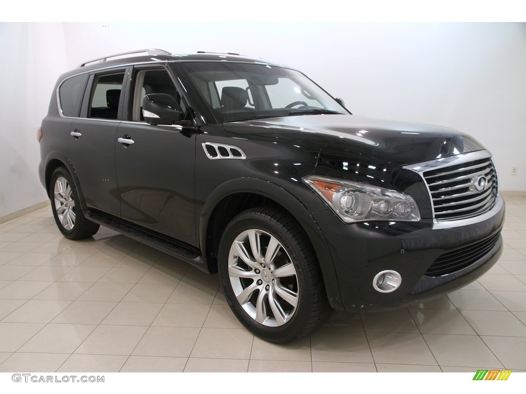 2012 QX 56 4WD - Black Obsidian / Graphite photo #1