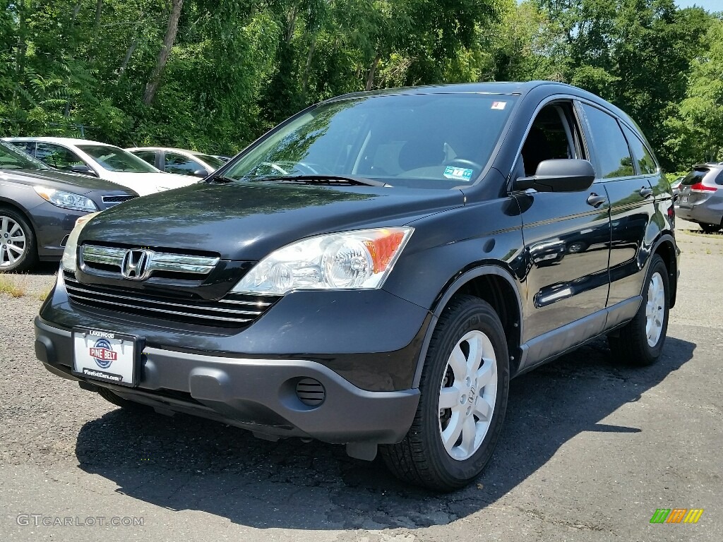 2008 CR-V EX 4WD - Nighthawk Black Pearl / Black photo #3