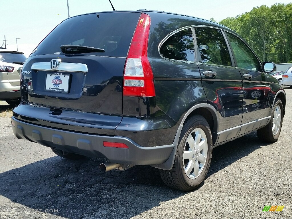 2008 CR-V EX 4WD - Nighthawk Black Pearl / Black photo #7