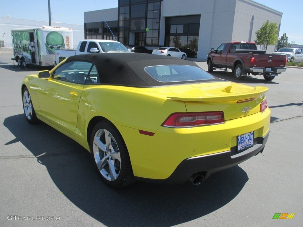 2015 Camaro SS/RS Convertible - Bright Yellow / Gray photo #5