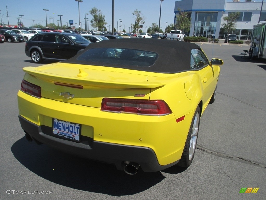 2015 Camaro SS/RS Convertible - Bright Yellow / Gray photo #7