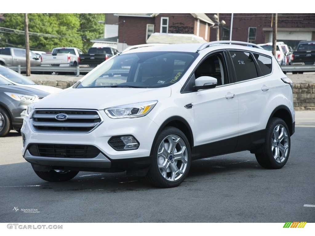 2017 Escape Titanium 4WD - White Platinum / Charcoal Black photo #1