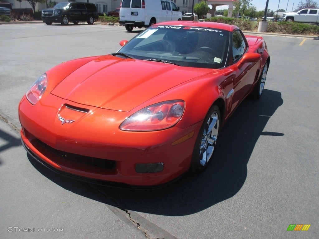 2013 Corvette Grand Sport Coupe - Inferno Orange Metallic / Ebony photo #3