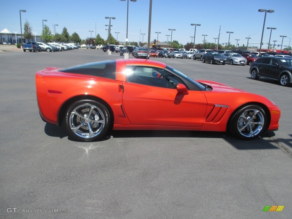 Inferno Orange Metallic 2013 Chevrolet Corvette Grand Sport Coupe Exterior Photo #114636591