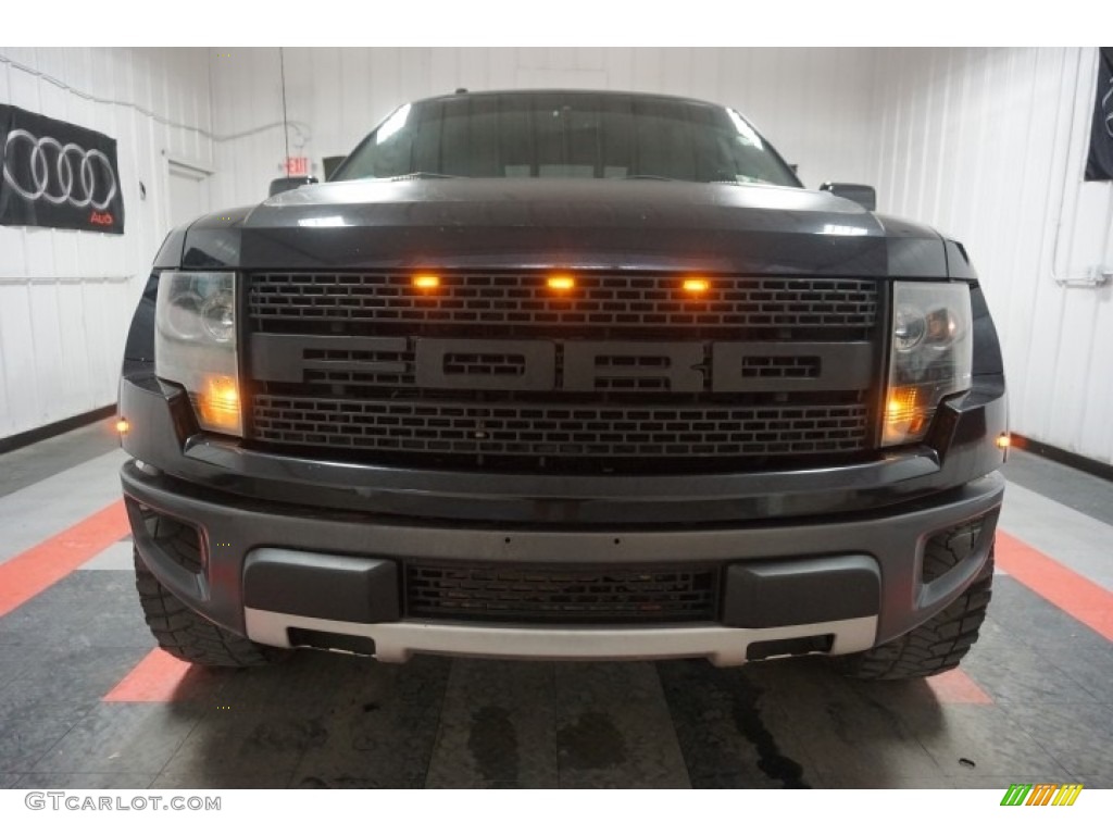 2011 F150 SVT Raptor SuperCab 4x4 - Tuxedo Black Metallic / Black photo #4