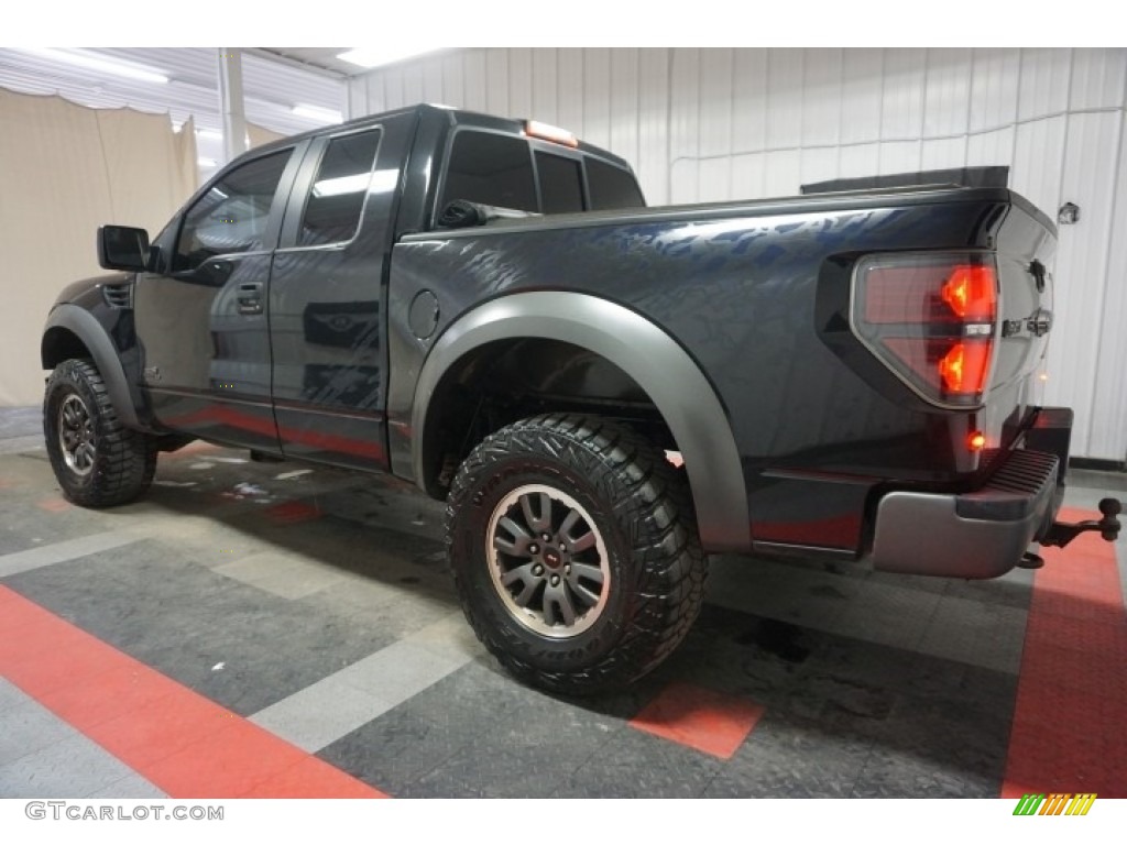 2011 F150 SVT Raptor SuperCab 4x4 - Tuxedo Black Metallic / Black photo #11