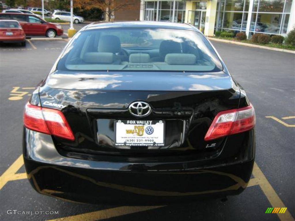 2007 Camry LE - Black / Ash photo #4