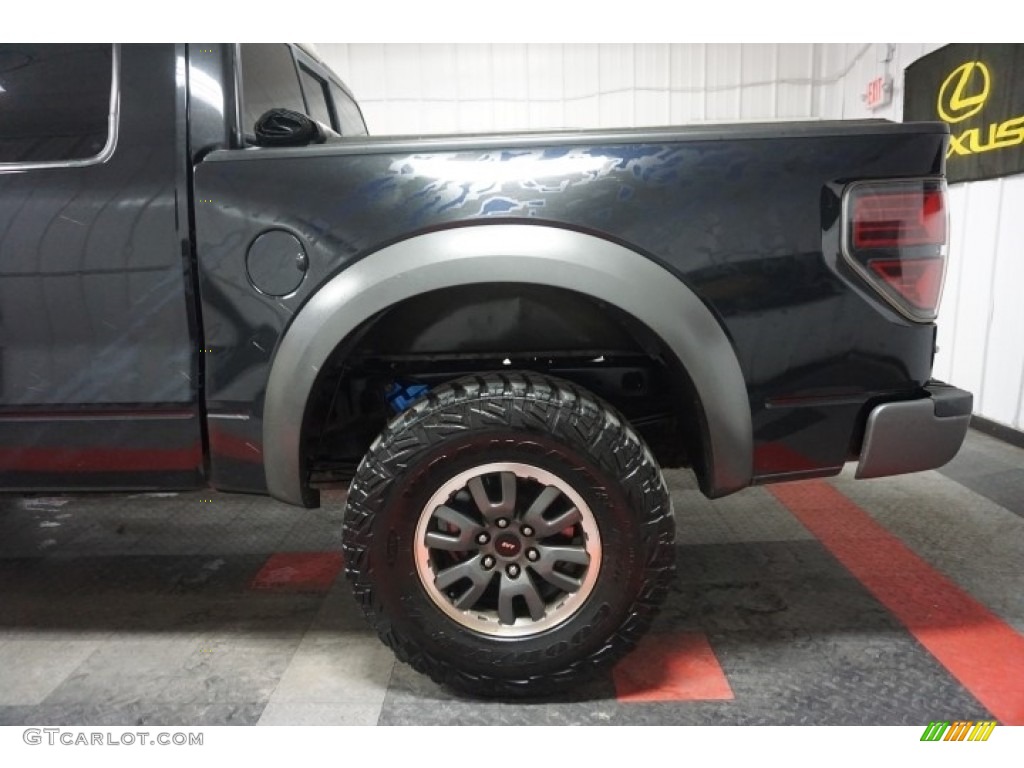 2011 F150 SVT Raptor SuperCab 4x4 - Tuxedo Black Metallic / Black photo #75