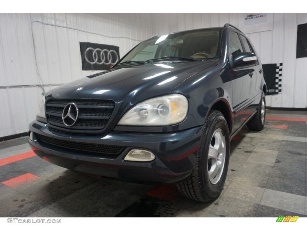 2003 ML 320 4Matic - Black Opal Metallic / Java photo #3