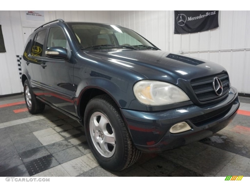 2003 ML 320 4Matic - Black Opal Metallic / Java photo #5